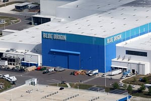 The Blue Origin manufacturing facility at the Kennedy Space Center in Cape Canaveral